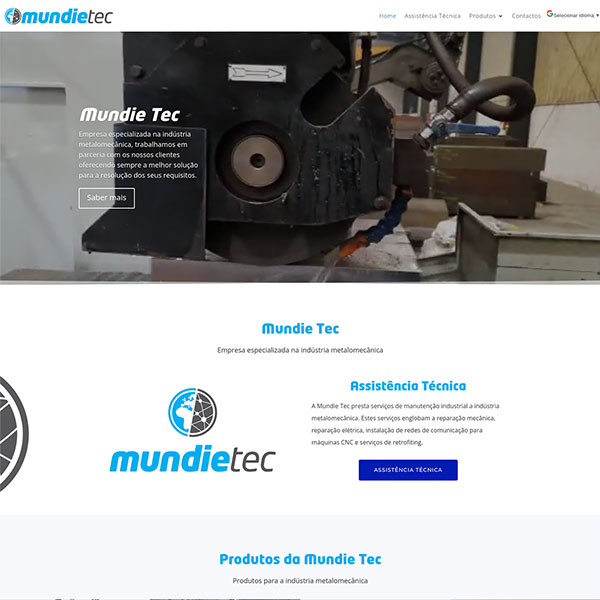 Mundie website designed and developed by Spotonmark