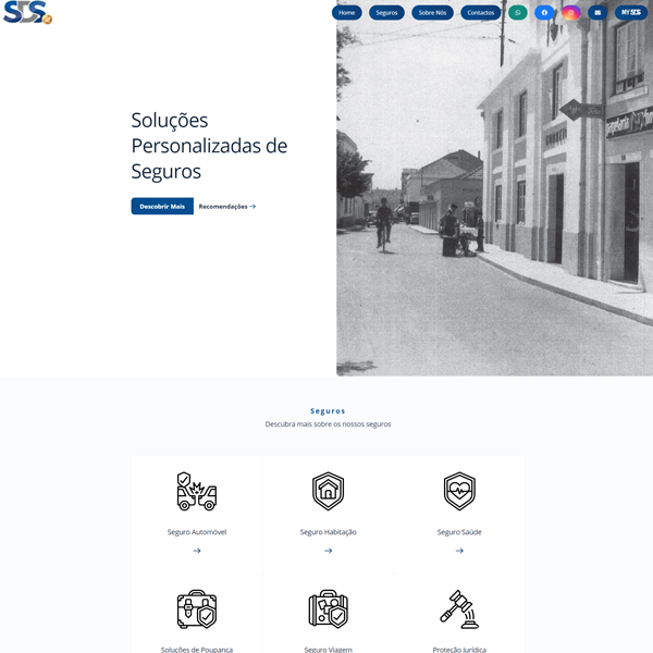 SDS Seguros website designed and developed by Spotonmark