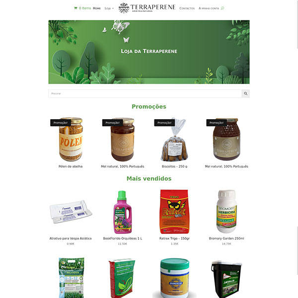 Terraperene website designed and developed by Spotonmark