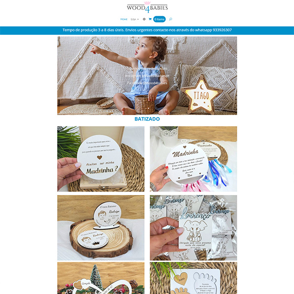 Wood4Babies website designed and developed by Spotonmark